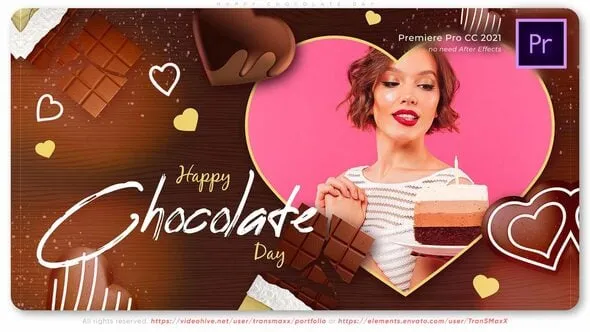 甜蜜巧克力浪漫情人节七夕爱情宣传片PR模板下载 Happy Chocolate Day