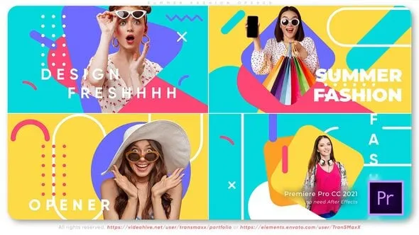 夏季时尚潮流新品折扣活动宣传展示PR模板下载 Summer Fashion Opener