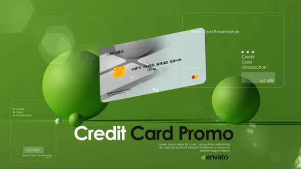 金融经济信用卡信息数据介绍宣传片PR模板下载 Credit Card Introduction