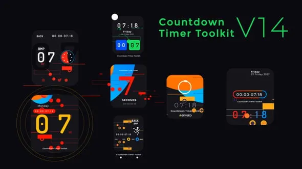 多倒数计时器工具包Countdown Timer Toolkit V14 PR模板下载 Countdown Timer Toolkit V14