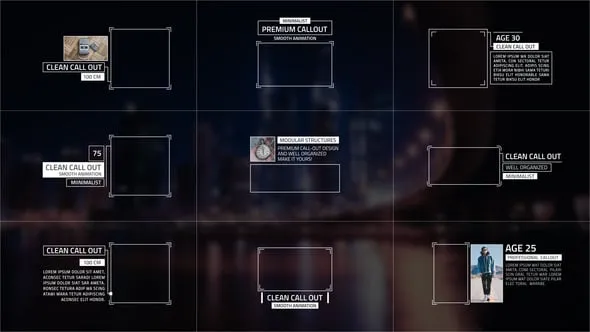 目标区域呼出线条标注信息描述产品亮点介绍信息图PR模板下载 Target Area Call-Out | Premiere Pro