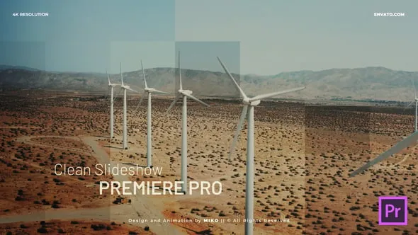 4K分辨率公司企业宣传幻灯片视频动画制作PR模板下载 Clean Slideshow