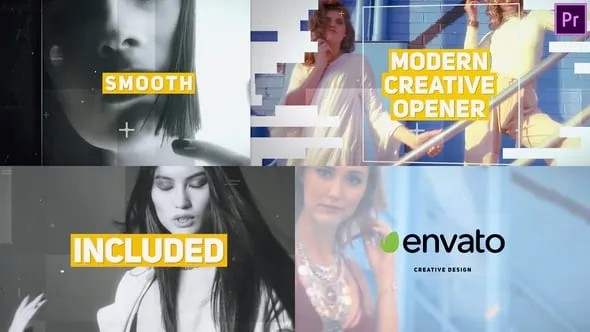 快闪图片视频开场片头时尚介绍Premiere模板下载 Fast Stomp Premiere Pro