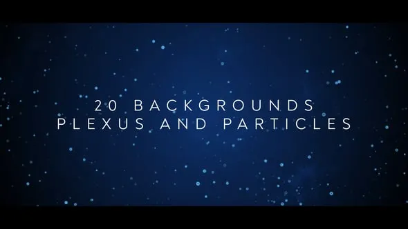 20个抽象Plexus 和 Particles粒子背景动画素材PR模板下载 20 Backgrounds Plexus and Particles