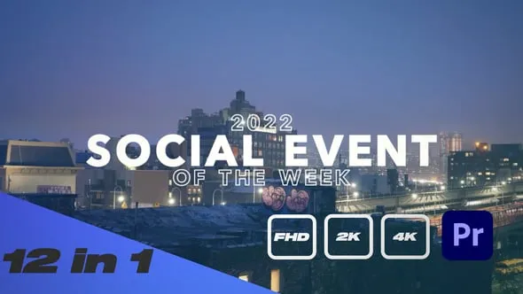 发布会活动宣传片现代简洁设计介绍视频动画PR模板下载 Event Promo