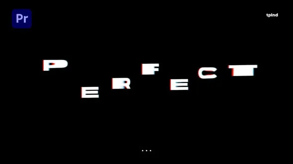 6个故障动画文字标题视频字幕4K分辨率PR模板下载 Glitch Titles