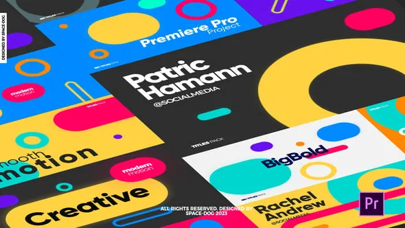 大粗体标题12个时尚排版文本动画AE与PR模板下载 Big Bold Titles (extended)