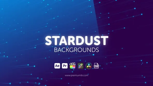 炫丽星尘背景AE与PR模板下载 Stardust Backgrounds