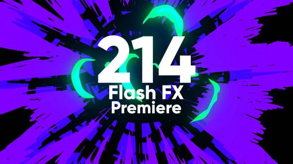 214种卡通手绘涂鸦火焰特效元素PR模板下载 214 Flash Fx Premiere