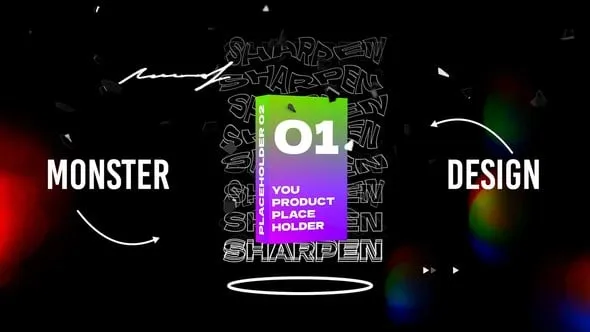 3D盒子模型炫酷碎玻璃动画数字产品宣传PR模板下载 Digital Product Promo - Box Mockup