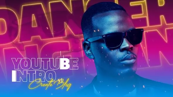 歌手人物介绍霓虹灯效果动画文字PR模板下载 Neon Effect Intro