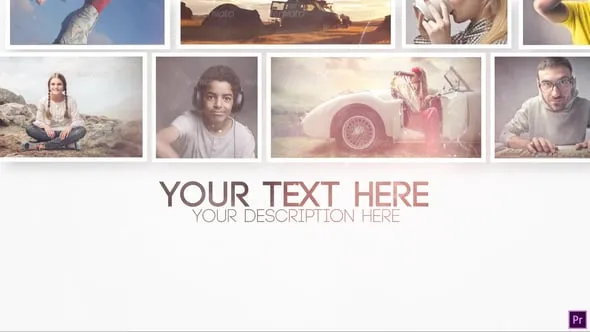 3D照片墙视频展示电视节目活动开场白PR模板下载 3D Photowall Premiere Pro