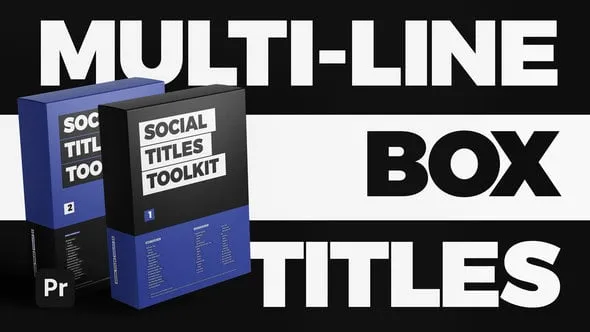 35组社交媒体视频文字标题动画PR模板下载 Social Titles Toolkit - Premiere Pro MOGRTs