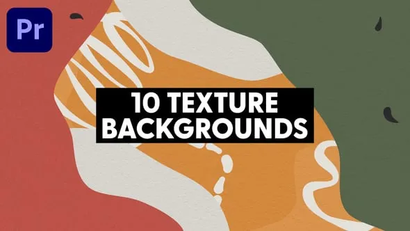 波西米亚画布风格10个纹理背景动画PR模板下载 Texture Backgrounds