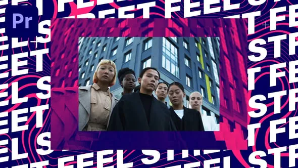 时尚动态幻灯片现代嘻哈节奏感开场视频PR模板 Dynamic Slideshow