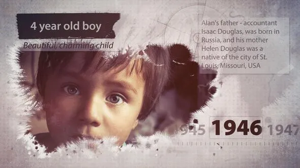 个人成长纪录名人传记时间线展示历史纪录片PR模板下载 Life Story For Premiere Pro