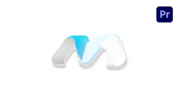 明亮光泽描边绘制挤出LOGO公司品牌标志动画AE与PR模板 Simple Minimal Logo Reveal l Premiere Pro MOGRT