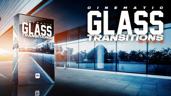 14个高质量实用动态逼真玻璃过渡PR模板 Glass Transitions Pack for Premiere Pro