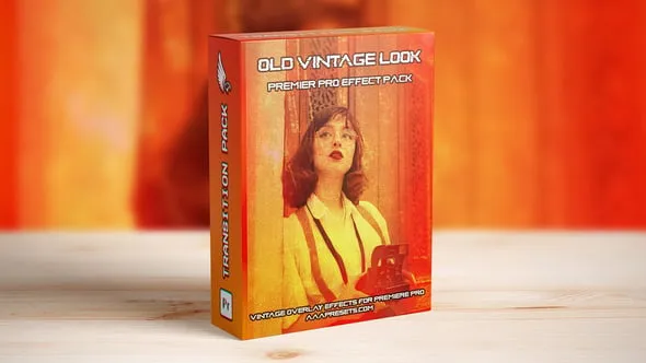 怀旧经典老式电影胶卷损坏的胶片叠加效果PR模板 Old & Damaged Film Looks Overlay Effect