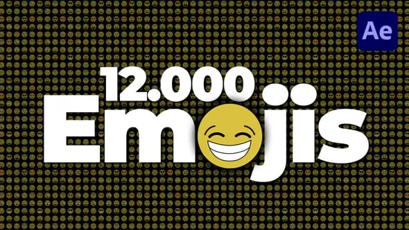 12000个符号表情包动画AE/PR模板下载 12.000 Emojis Creator Pack