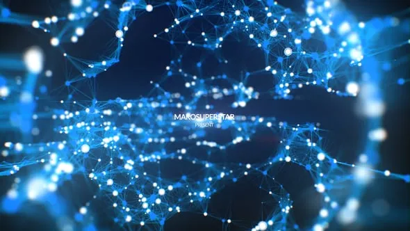 高科技神经网络粒子数字信息宣传介绍视频PR模板下载 Cinematic Plexus Titles
