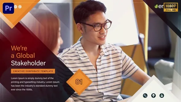 商业公司培训会议视频介绍企业宣传片演示PR模板下载 Business Corporate Presentation