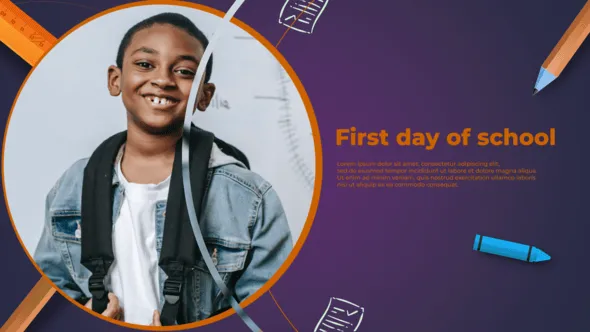 教育学习插图动画元素机构培训课程介绍开学片头PR模板下载 Back to School