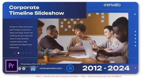 商业公司活动宣传企业发展时间线视频演示PR模板下载 Corporate Timeline