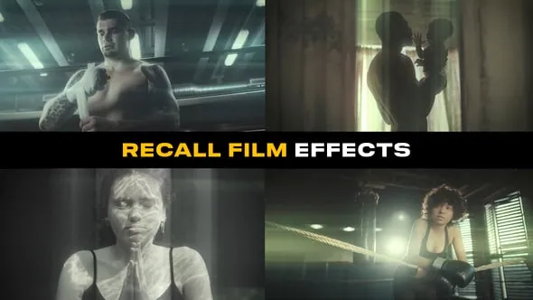 闪烁迷幻回忆电影效果24个Recall主题元素叠加PR模板下载 Recall Film Effects