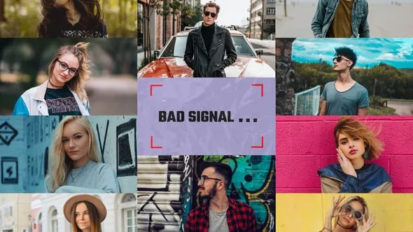 酷炫的马赛克幻灯片相册视频墙vlog时尚PR模板下载 Cool Mosaic Slideshow