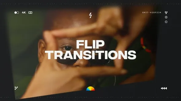92个翻转过渡效果元素PR模板下载 Flip Transitions for Premiere Pro
