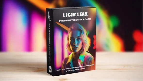 8种漏光动画过渡元素PR模板下载 Light Leaks Transition Pack for Premiere Pro