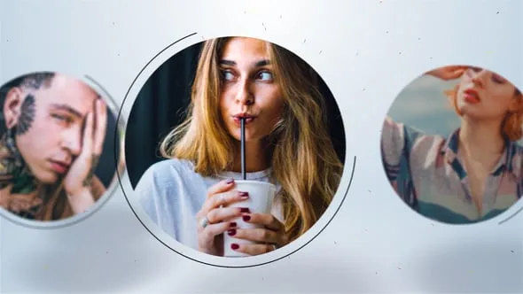 商业产品发布会多图像开场液晶屏折叠照片标志片头PR模板下载 Corporate Photo Logo