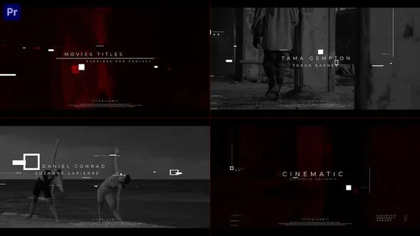 故障效果电影标题开场白PR模板 Film Titles Opener V 0.4