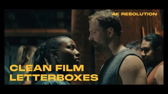 干净的胶片边框多种电影长宽比画面遮罩效果-PR模板 Clean Film Borders x Letterboxes