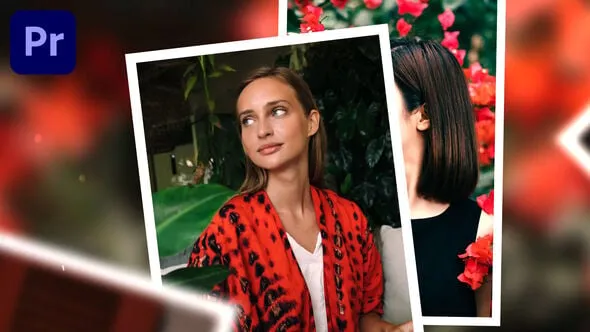 漏光过渡和柔和的相机运动视频相册回忆专辑幻灯片-PR模板 Memories Album Slideshow