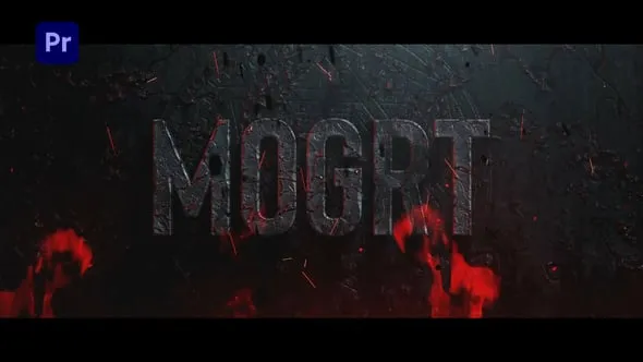 史诗恐怖血腥邪恶氛围游戏电影视频标题预告片-PR模板 Horror Trailer Titles MOGRT