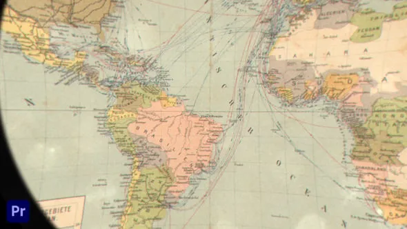 光学变焦模拟相机镜头模糊和色差效果历史复古地图动画-PR模板 Zoom Lens | For Premiere Pro