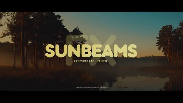 光效素材包阳光效果多种方向的光束元素-PR预设 Sunbeams FX Premiere Pro Presets