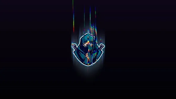 多彩光束拖引汇聚标志动画效果-PR模板 Logo Reveal