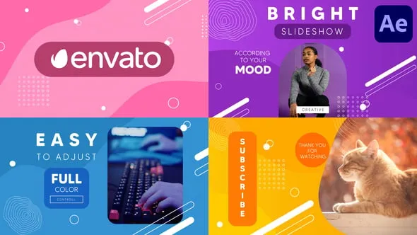 新鲜明亮液体动画过渡时尚杂志网上商店新系列展示销售宣传AE模版 Fresh Liquid Slideshow | After Effects