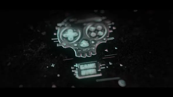 发光故障悬疑效果游戏电影Grunge标志LOGO片头AE模板 Grunge Logo