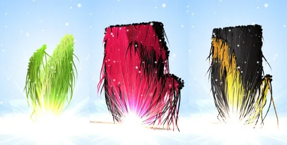 Particular插件制作三维线条生长汇聚LOGO视频片头动画AE模板 Fusion Logo Intro