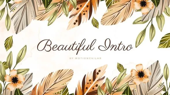 墨水晕开过渡动画优雅的文字标志展示片头AE模板 Elegant Text Logo Reveals