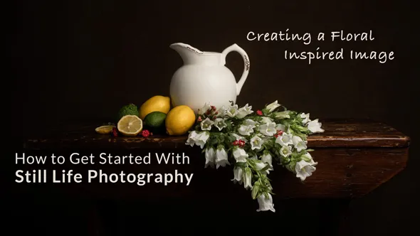 静物油画摄影-创建灵感花卉油画风格摄影布光教程 中文字幕 How to Get Started with Still Life Photography: Creating a Floral Inspired Image