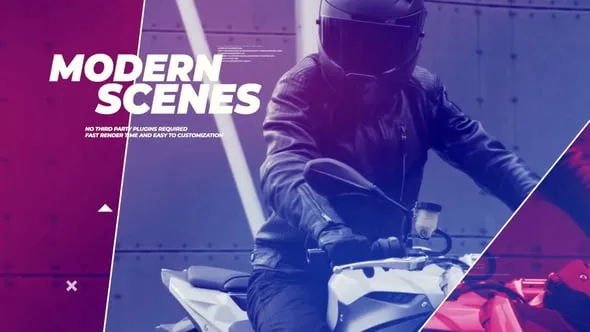 FCPX插件 动态能量快速故障节奏街头运动开场视频片头模板 Dynamic Slideshow for FCPX