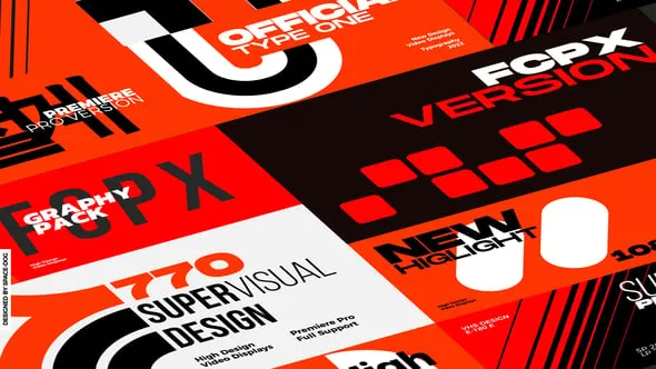 12组VHS风格排版标题动态宣传海报视频-FCPX插件 VHS Style Typography FCPX