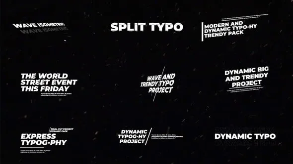 FCPX插件-9组波浪动态动画文字标题视频字幕效果 Dynamic Kinetic Typography FCPX