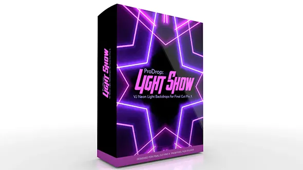 36组动感绚丽大舞台背景VJ视觉特效动画FCPX插件下载 Pixel Film Studios – ProDrop Light Show