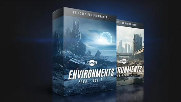 1600张科幻史诗外星恐怖战争废墟环境游戏CG背景5K高清图片素材 BigFilms – Environments Pack（Bundle – vol.1+2）